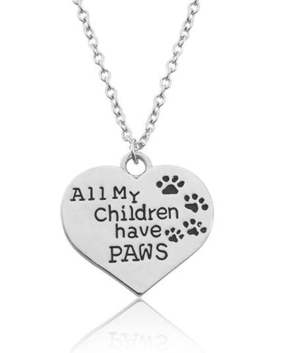 All My Children Have Paws Necklace