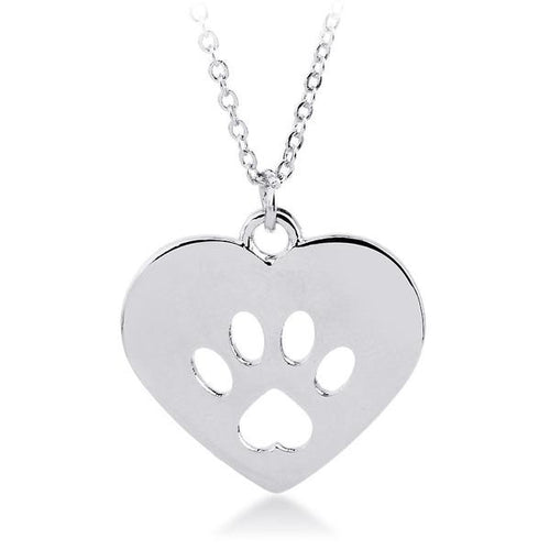 Paw Heart Necklace